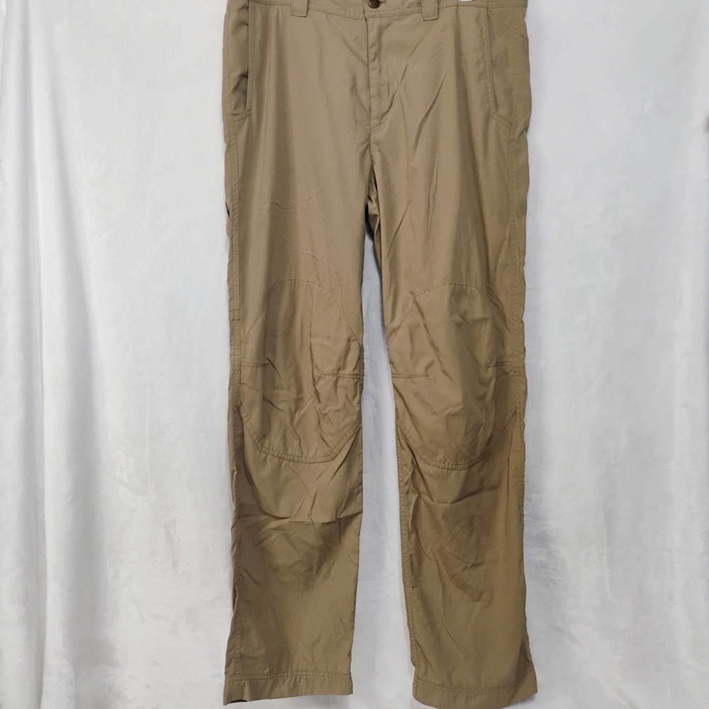 Eddie Bauer Performance Cordura Hiking Pants Mens 34x32 Tan Khaki Outdoor R